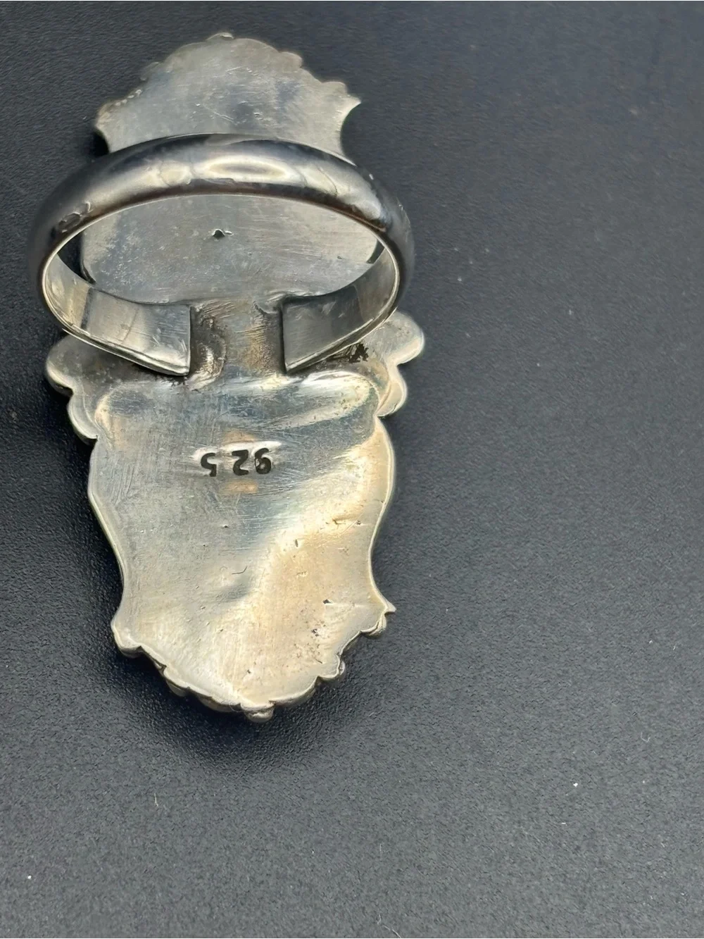 Sterling Silver Long Statement Ring